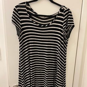 Socialite striped casual dress